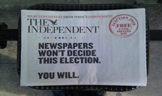 Edició especial del Independent el maig de 2010. | Foto: Clive Darra (Flickr amb llicència CC)