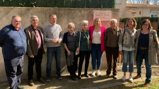 La inauguració de la plaça Montserrat Minobis Puntonet.