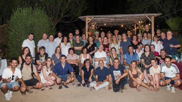 Els assistents al darrer Sopar de Periodistes de Girona, el juliol de 2022. 