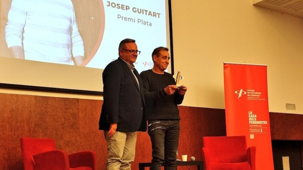 ELcoordinador d'UP al Bages, Josep Guitart, premiat l'any passat.