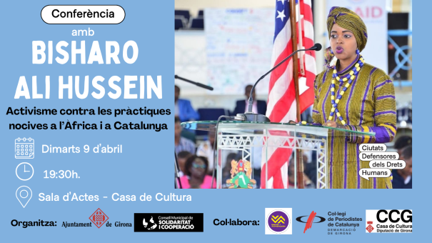 L'activista keniana Bisharo Ali Hussein conversarà amb representants de Valentes i Acompanyades, en un acte conduït per la periodista col·legiada Alba Juanola.