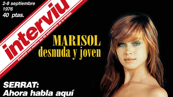 Retall de la portada d'Interviú en un número del 1976.