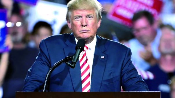 Donald Trump en un acte durant la campanya electoral a Arizona