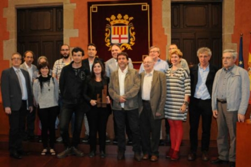 Els premiats amb autoritats i la Comissió Any Planes