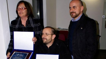 Joan Anfruns, entre els periodistes Pilar Rodriguez i Jordi Trilla