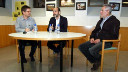 Pons amb Abel Gallardo (esquerra) i Gonçal Mazcuñán (Foto: NacióBerguedà)