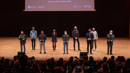 Els guanyadors dels XII Premis Carles Rahola de Comunicació Local.