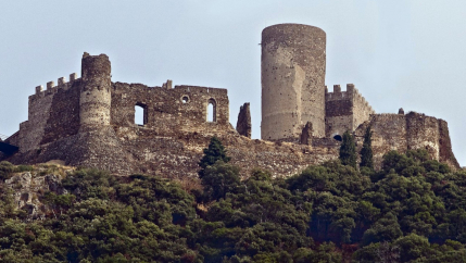 Vista del Castell de Montsoriu. 