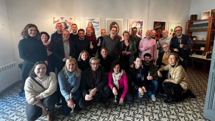 Foto de grup dels assistents a la Trobada. 