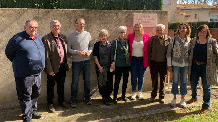 La inauguració de la plaça Montserrat Minobis Puntonet.