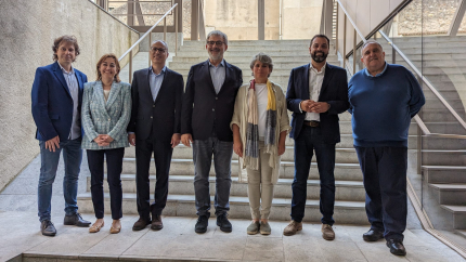 Marc Riera, Sílvia Paneque, Lluís Martí, Jaume Serra, Cristina Andreu, Quim Ayats i Jordi Grau. 
