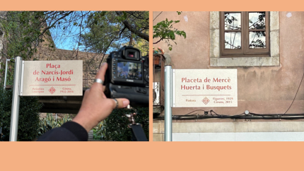 Les places se situen a pocs metres l'una de l'altra. 