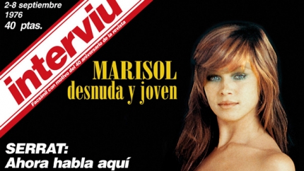 Retall de la portada d'Interviú en un número del 1976.