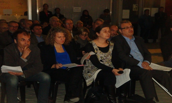 Els quatre col·legiats que van intervenir a la ronda de preguntes Foto: CPC Lleida