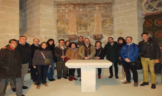 El grup de col·legiats amb Pep Tort