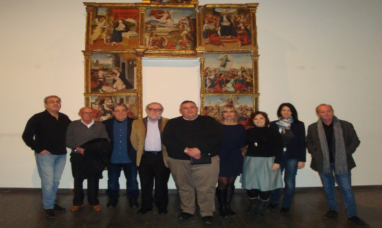 La junta del CPCLleida amb els col·legiats jubilats que van assistir a l'Assemblea.