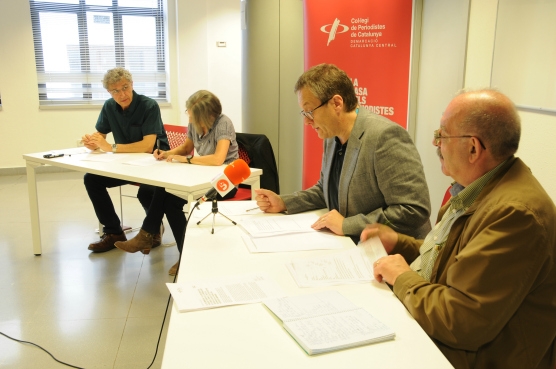 Roda de premsa de presentació de l'Any Planes. En primer terme