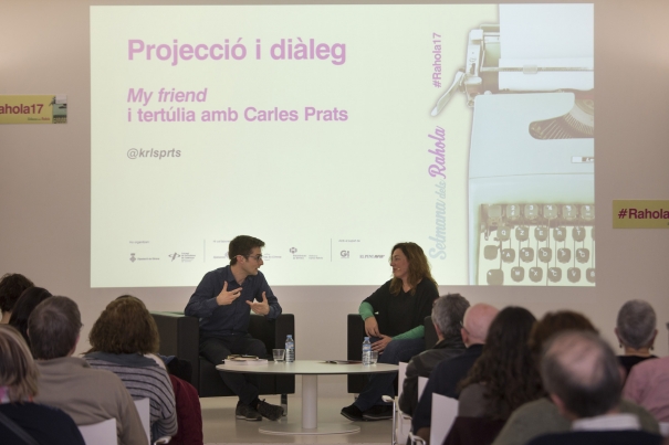 Carles Prats va conversar amb Sònia Cervià després de la projecció de "My friend"