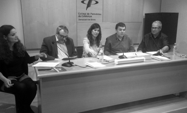 Laura Fanals, Andreu Mas, Tania Tapia, Oriol Puig i Salvador Alsius.