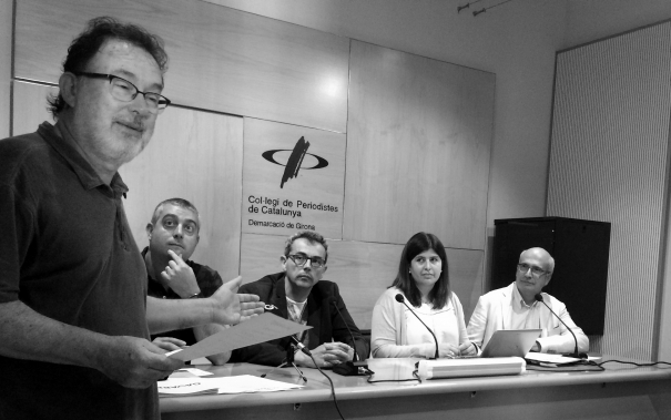 Joan Ventura, president de la Demarcació de Girona del Col·legi, dóna la benvinguda a Gavarres365