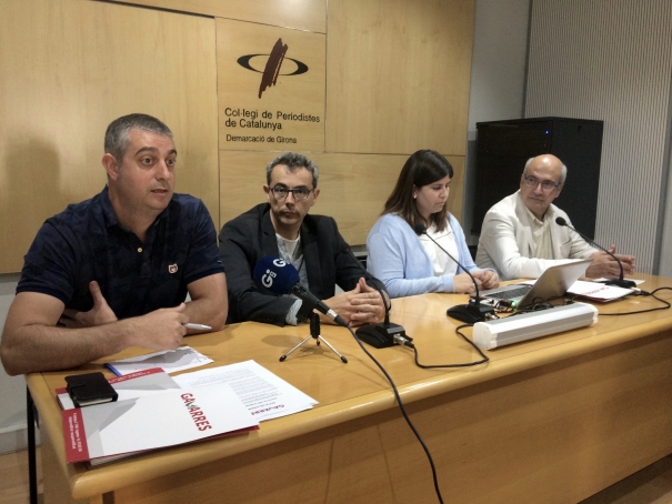 Marc Sureda, Jordi Ribot, Elena Trullàs i Joan Castro, l'equip de Gavarres365.