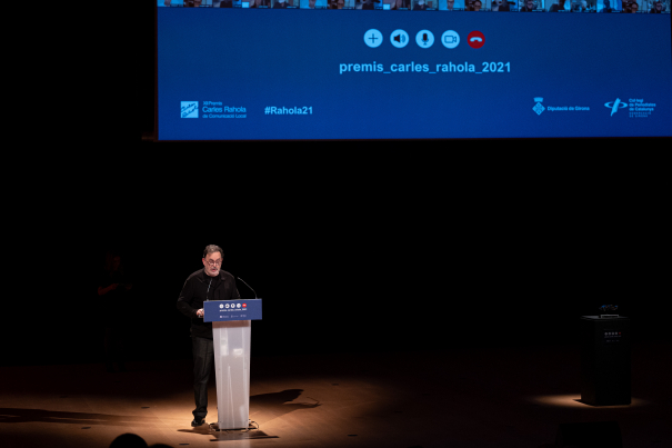 El president de la Demarcació de Girona del Col·legi de Periodistes, Joan Ventura. 