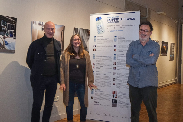 Tomàs Molina, Cristina Valentí i Joan Ventura.