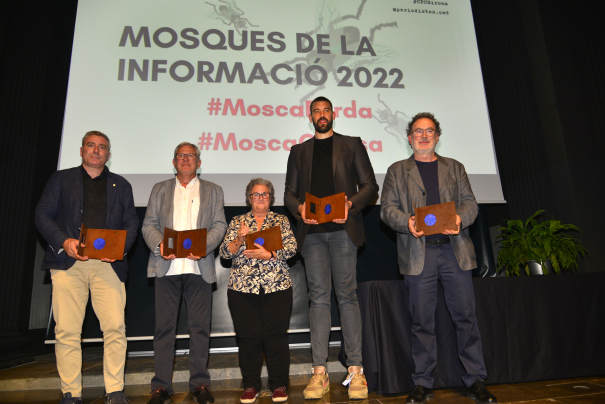 Els cinc guardonats en les Mosques 2022