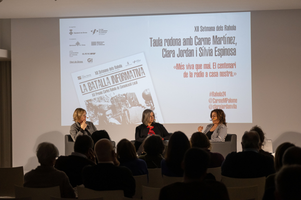 Carme Martínez, Sílvia Espinosa i Clara Jordan.