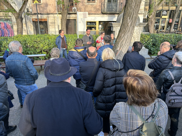 Inauguració de la plaça dedicada a Mercè Huerta.