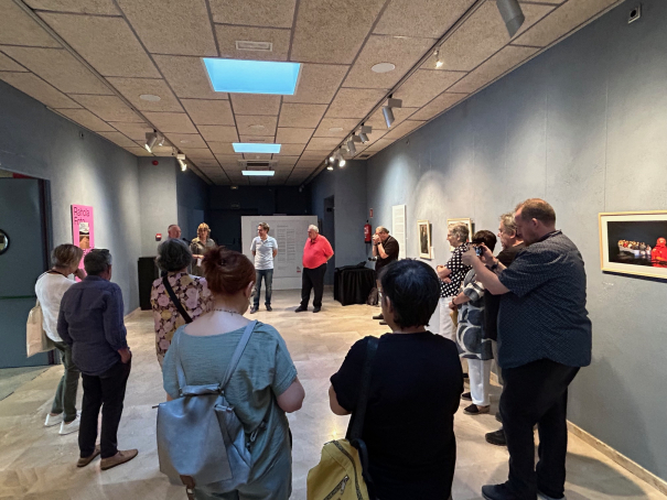La inauguració de la mostra. 