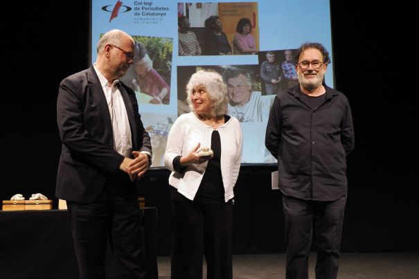 Joan Maria Morros, Carme Vinyoles i Joan Ventura. 