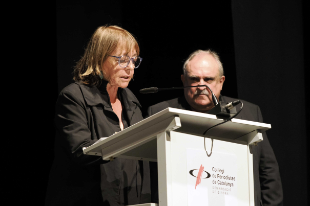 Rosa Gil va llegir el discurs del SEM, guanyador de la Mosca Borda. 
