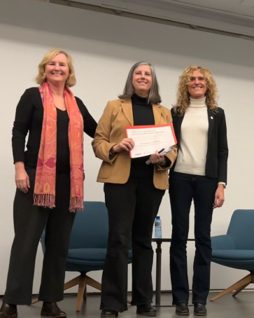 M.Àngels Cabré, Sílvia Espinosa i Gemma Gironella. 