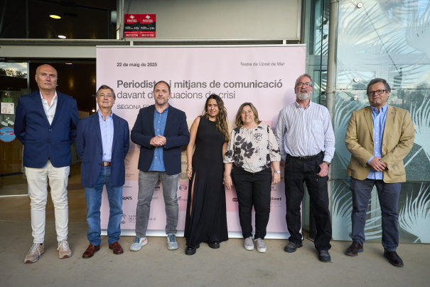 Els ponents de la II Nit de la Comunicació.