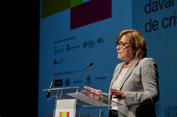 La vicepresidenta de la Demarcació de Girona del Col·legi de Periodistes, Susanna Quintana.
