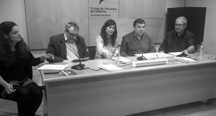 Laura Fanals, Andreu Mas, Tania Tapia, Oriol Puig i Salvador Alsius.