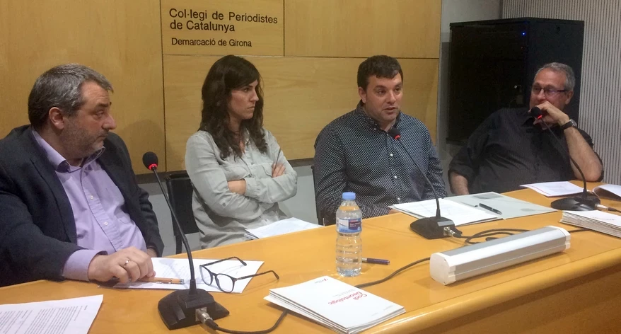 La taula rodona sobre ètica periodística i Internet.