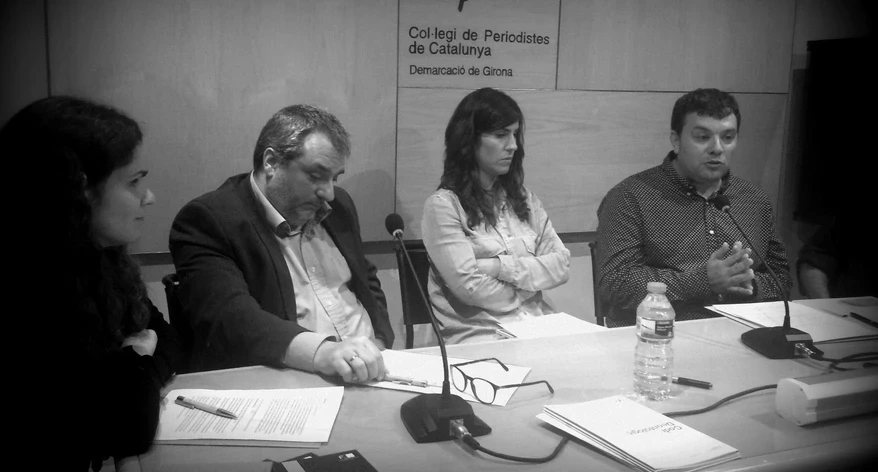 La taula rodona sobre ètica periodística i Internet.