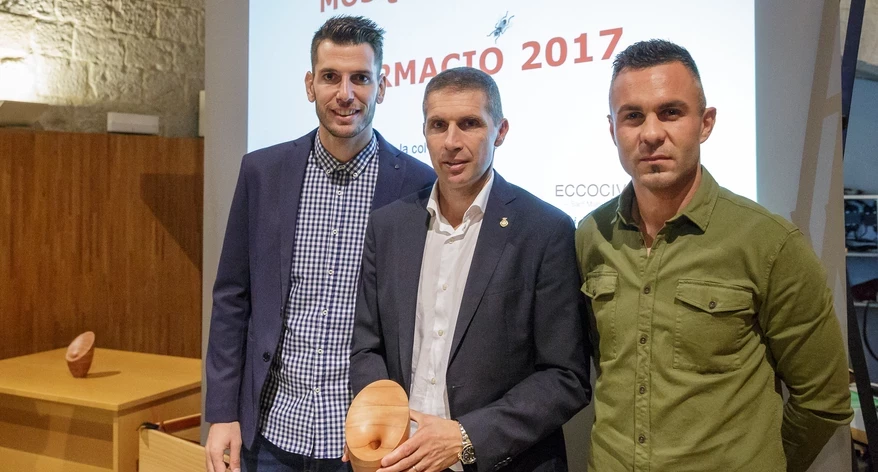 Els representants del Girona FC. Els representants del Girona FC.