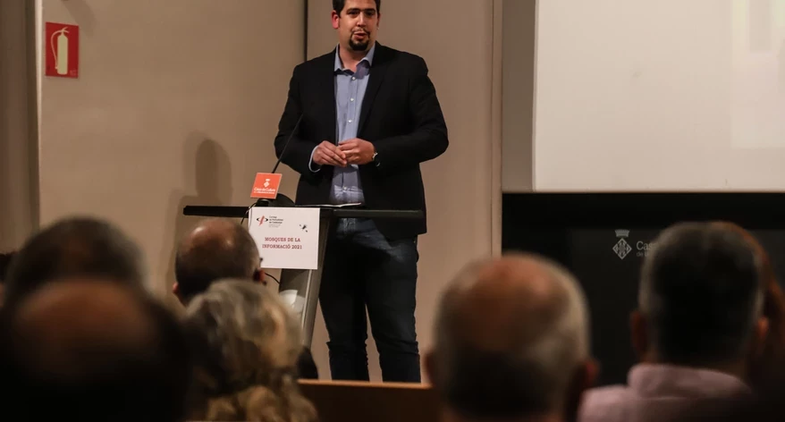 El vicepresident primer de la Diputació de GIrona, Pau Presas, en el seu discurs. 