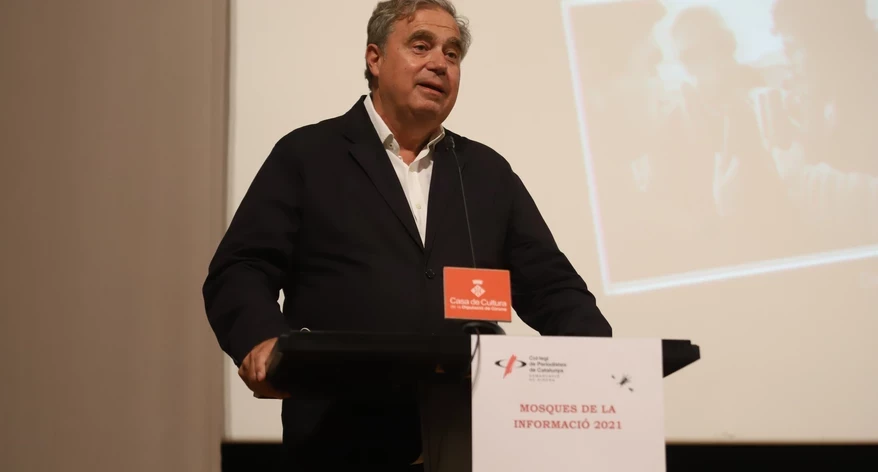 El periodista Jordi Bosch va glossar la trajectòria de Jordi Xargayó.