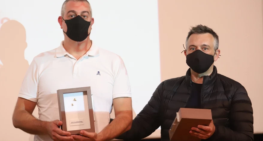 Els dos guanyadors de la Mosca Grossa 2021. 