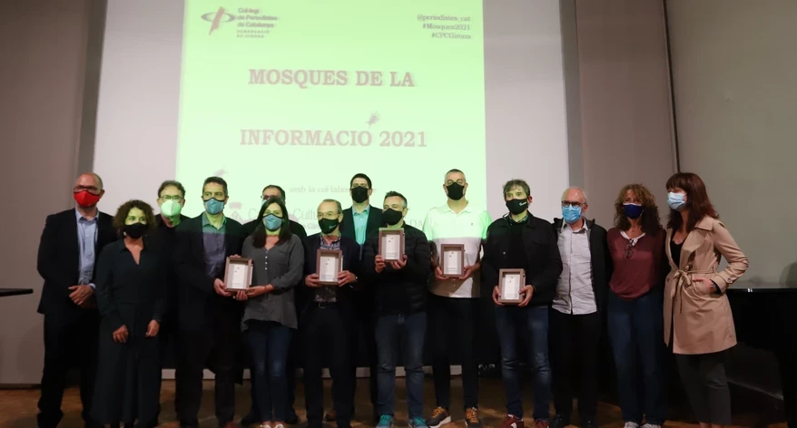 Foto de grup amb les autoritats que van ser a les Mosques.