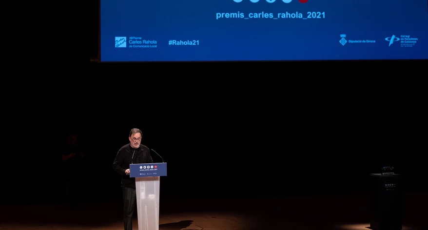 El president de la Demarcació de Girona del Col·legi de Periodistes, Joan Ventura. 