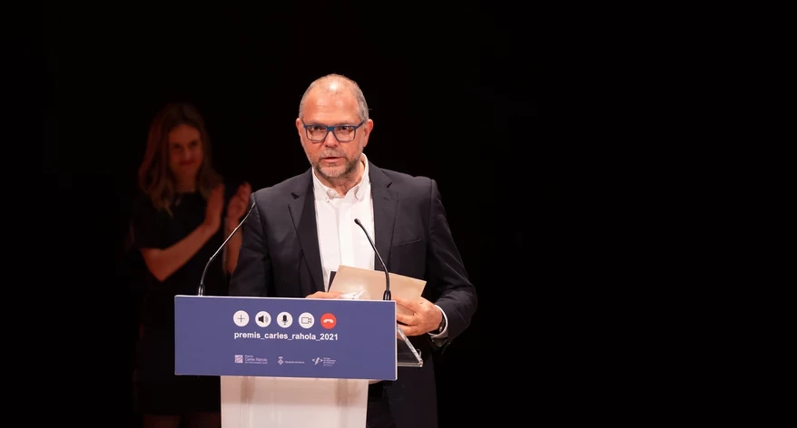 El degà del Col·legi de Periodistes de Catalunya, Joan Maria Morros. 