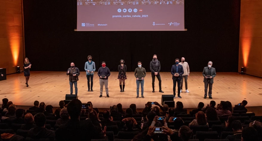Els guanyadors dels XII Premis Carles Rahola de Comunicació Local.
