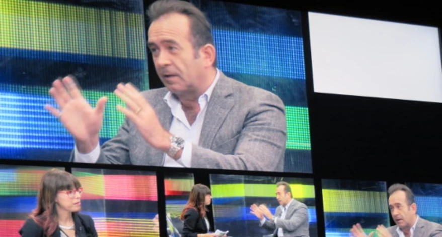 Miquel Calçada durant l'entrevista