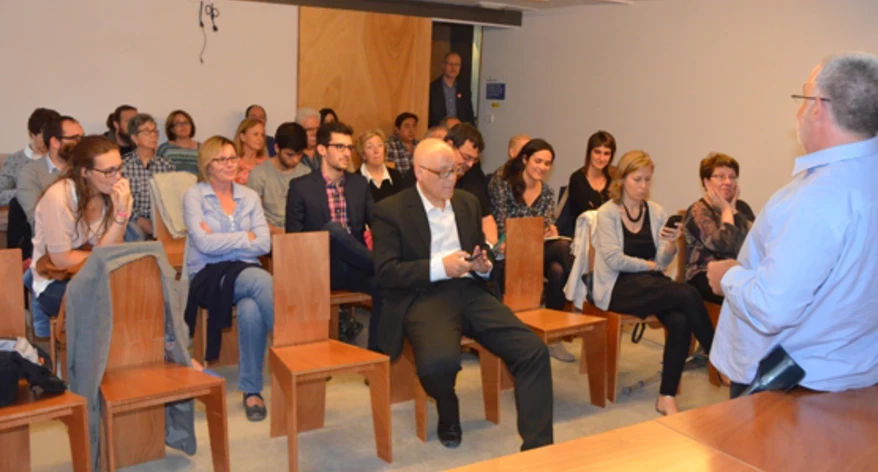 Intervenció de Xavier Boquete en l'inici de l'acte