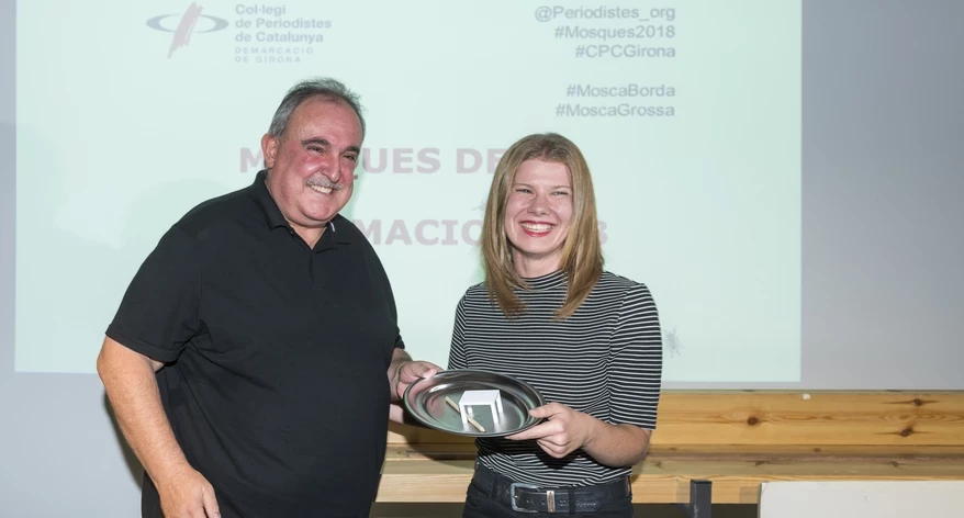 Eli Don va lliurar la Mosca Borda, però Marc Bataller no va poder assistir a l'acte.